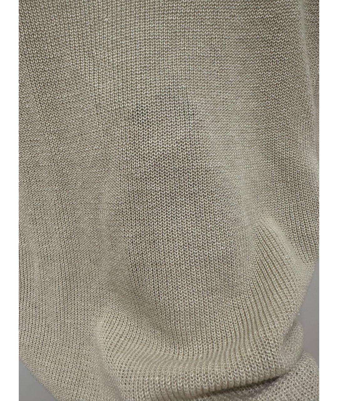 JACQUEMUS Бежевая льняная майка, фото 4