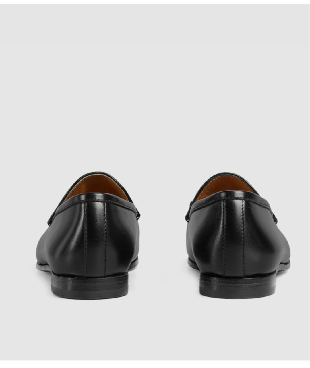 GUCCI Черные кожаные лоферы, фото 3