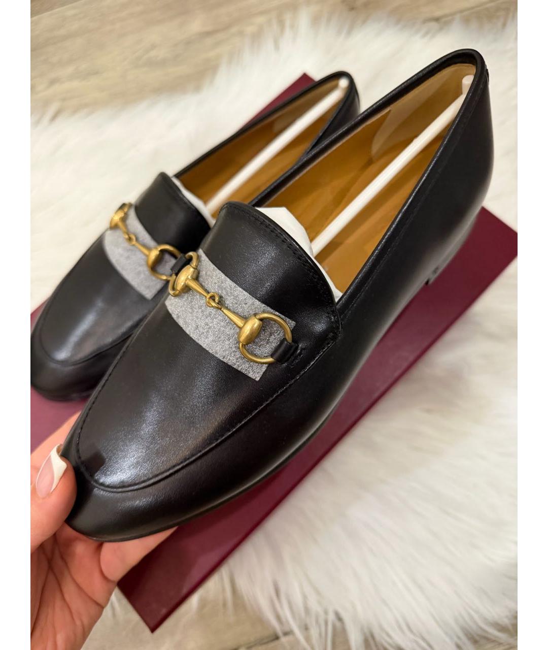 GUCCI Черные кожаные лоферы, фото 6