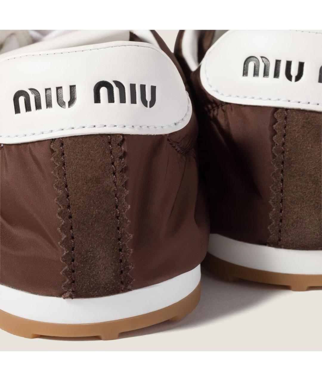 MIU MIU Коричневые кроссовки, фото 3