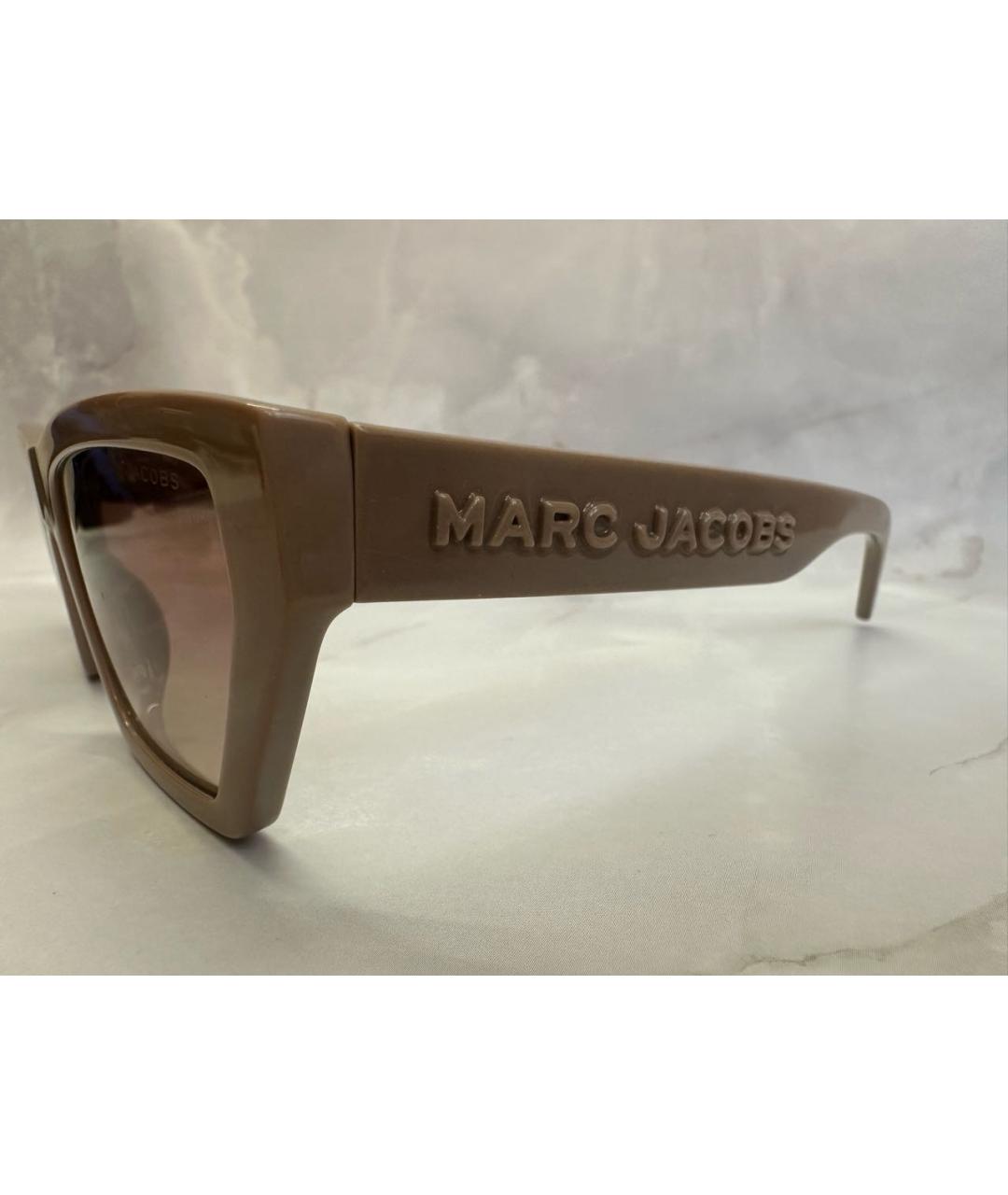 MARC JACOBS Бежевые пластиковые солнцезащитные очки, фото 3