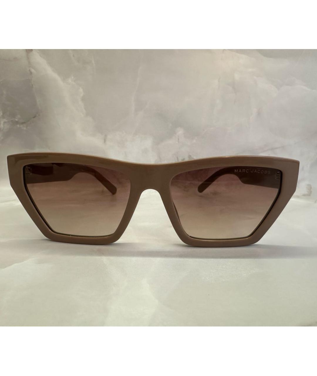 MARC JACOBS Бежевые пластиковые солнцезащитные очки, фото 6