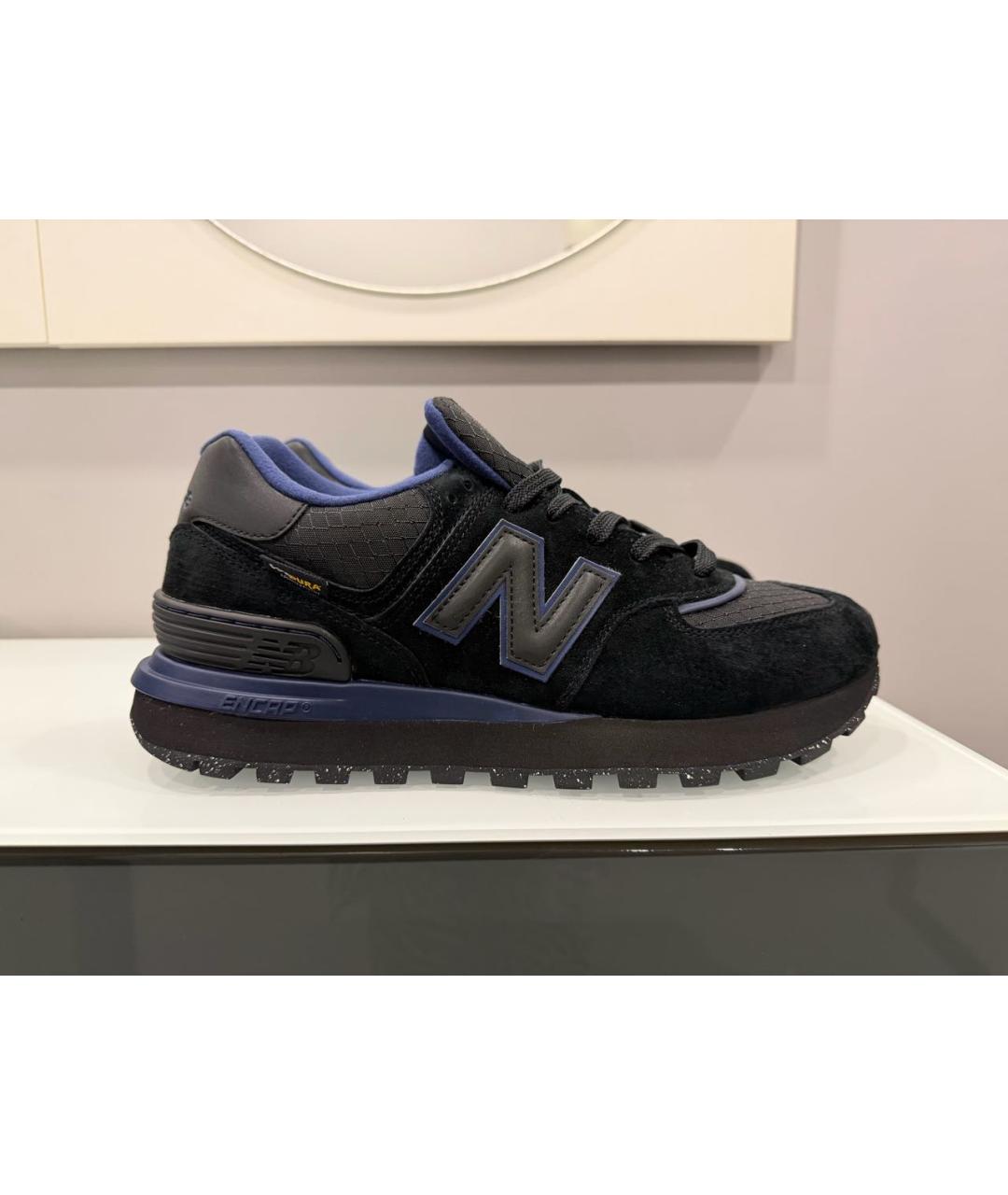 NEW BALANCE Черные замшевые низкие кроссовки / кеды, фото 9