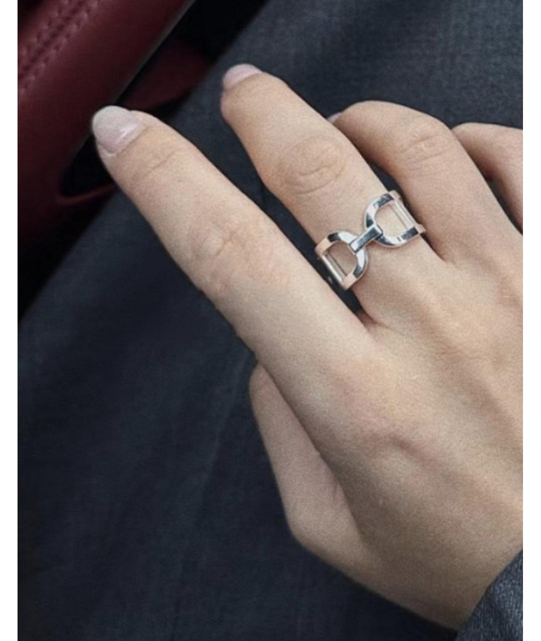 HERMES Серебряное серебряное кольцо, фото 3