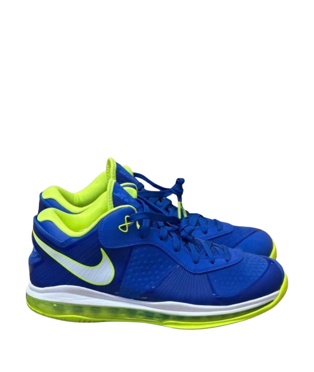 NIKE Синие синтетические низкие кроссовки / кеды, фото 1