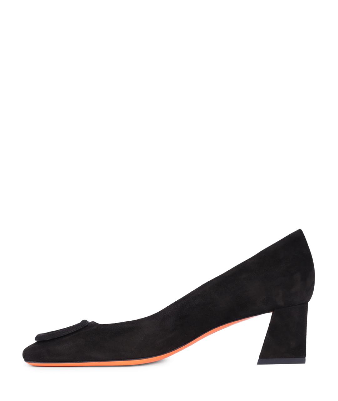 SANTONI Черные замшевые туфли, фото 3