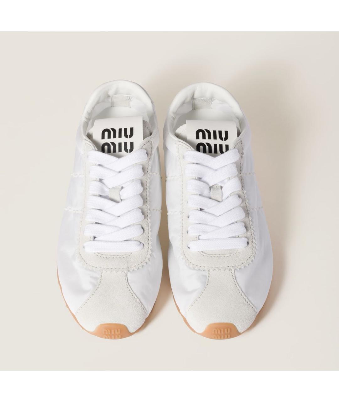 MIU MIU Белые кроссовки, фото 3