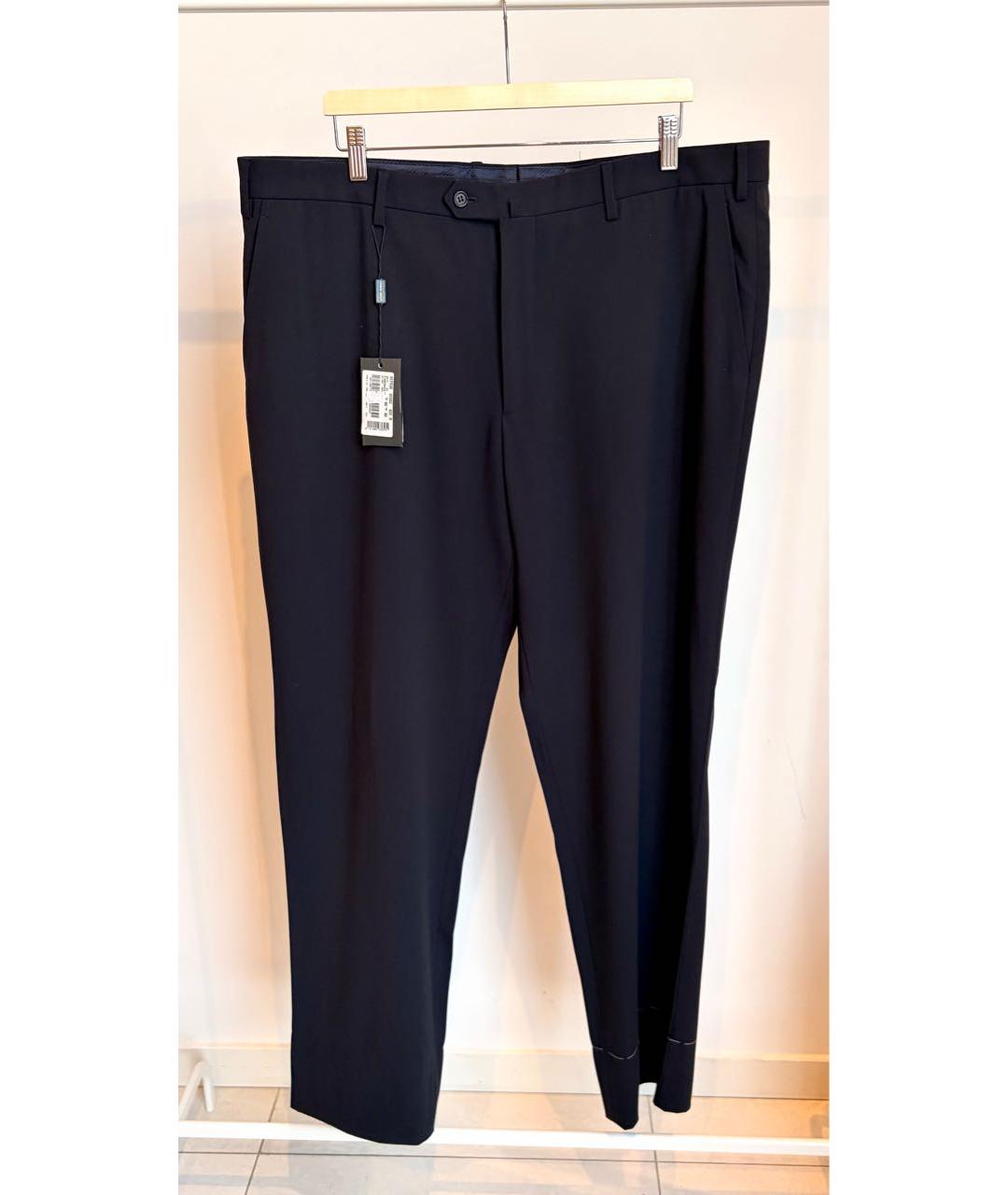 GIORGIO ARMANI Черные шерстяные классические брюки, фото 7