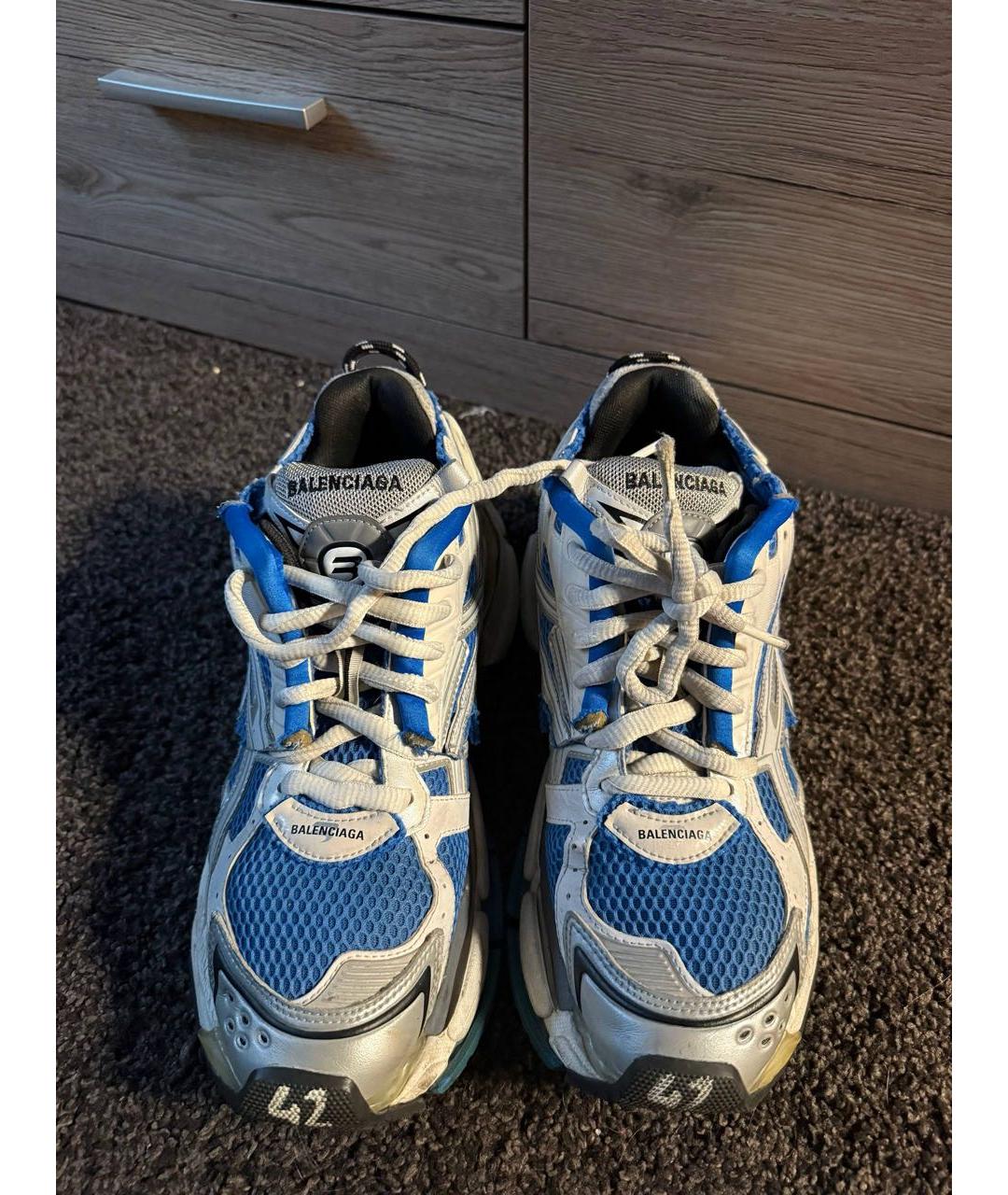 BALENCIAGA Синие низкие кроссовки / кеды, фото 2