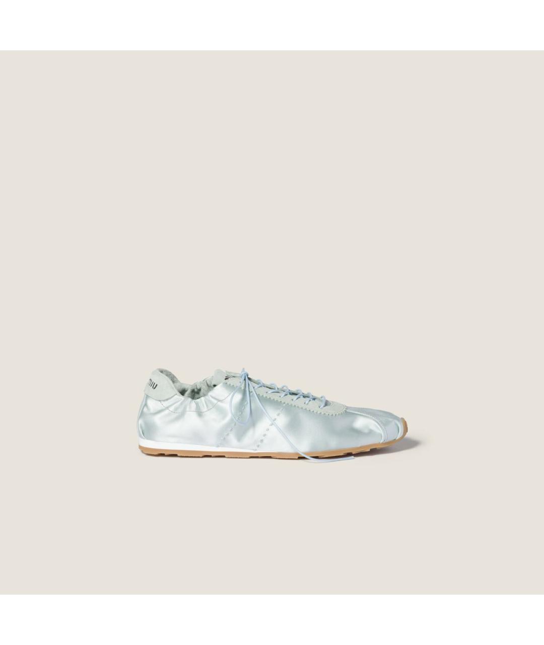 MIU MIU Бирюзовые кроссовки, фото 4