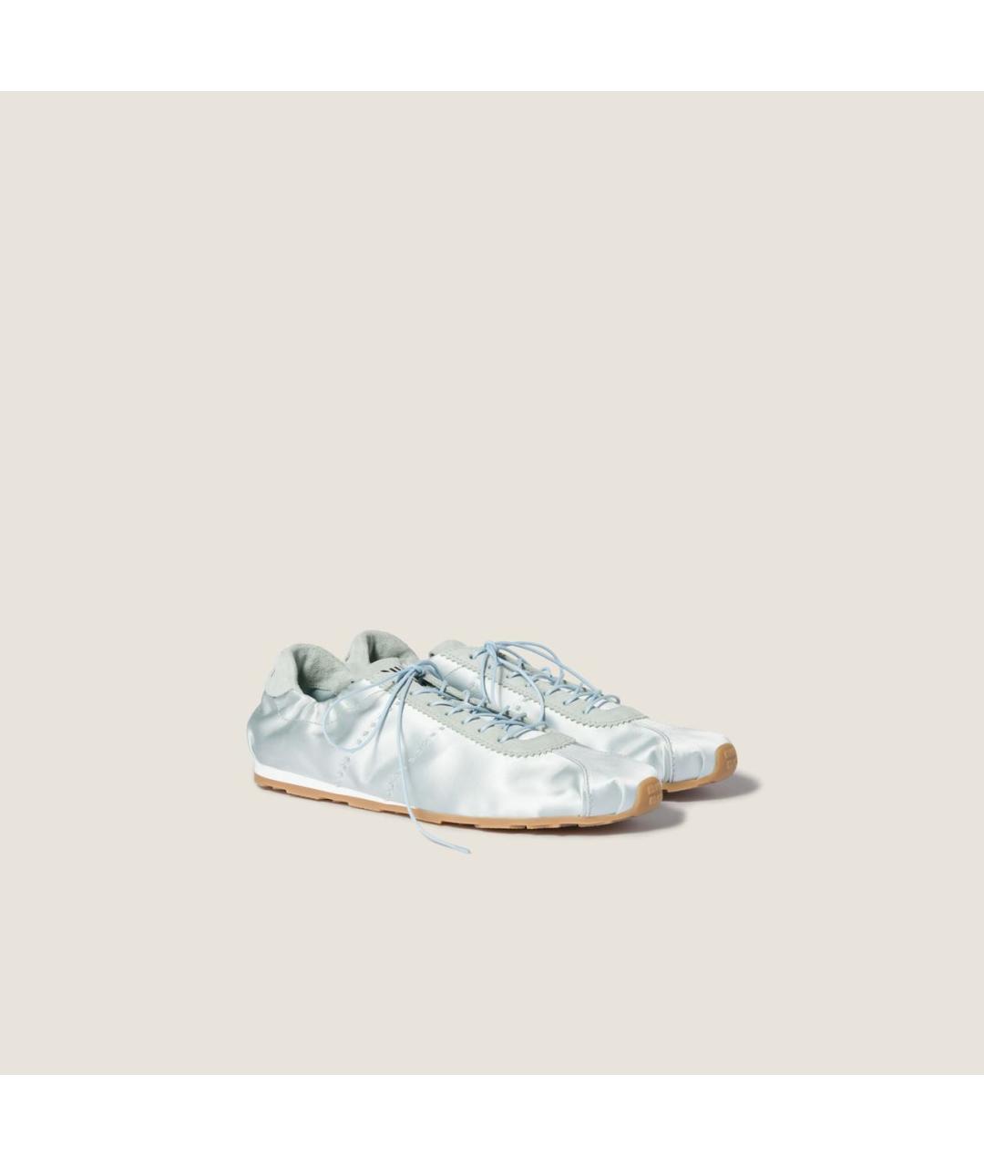 MIU MIU Бирюзовые кроссовки, фото 2