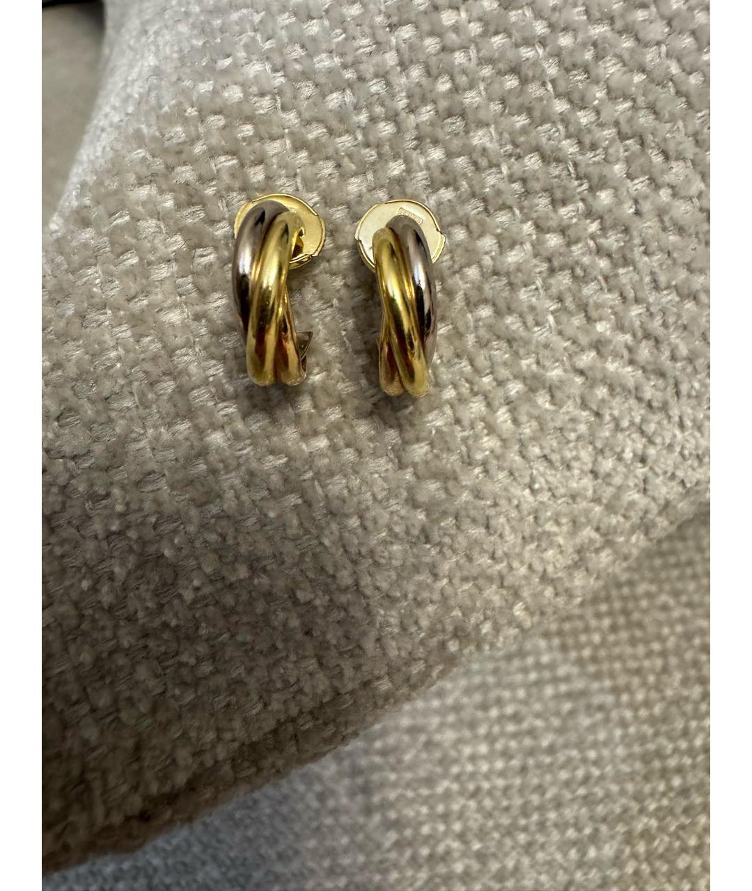 CARTIER Желтые серьги из желтого золота, фото 2