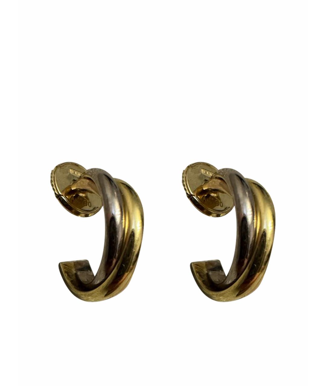 CARTIER Желтые серьги из желтого золота, фото 1