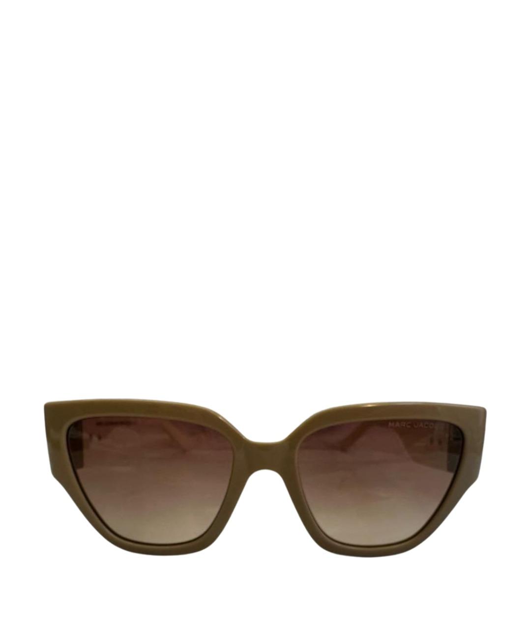 MARC JACOBS Бежевые пластиковые солнцезащитные очки, фото 1