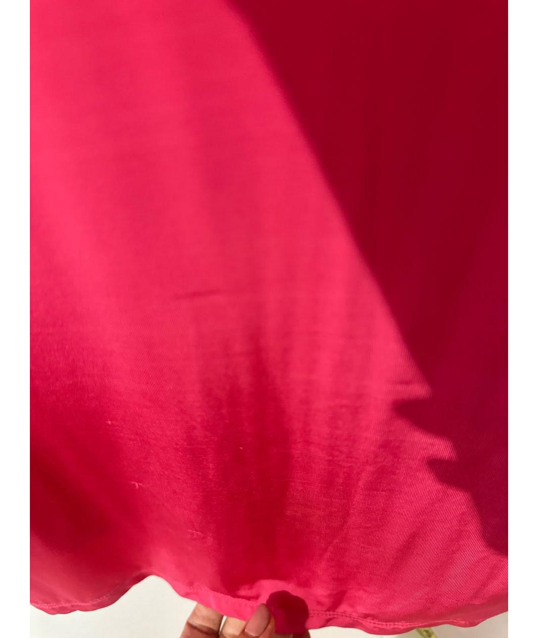 CAVALLI CLASS Коралловое вискозное коктейльное платье, фото 6