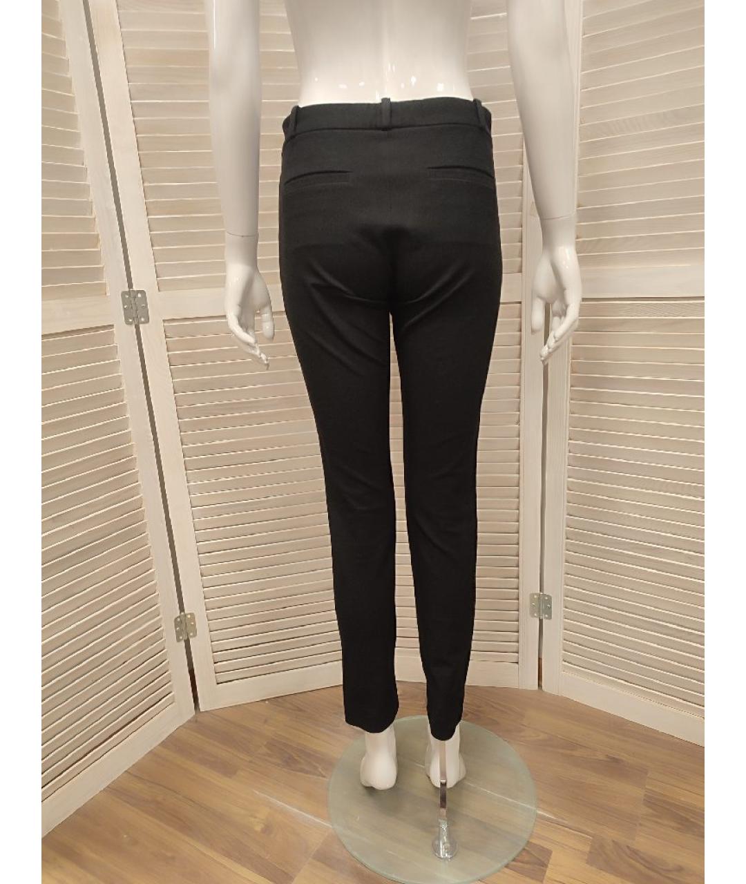 JOSEPH Черные хлопковые брюки узкие, фото 2