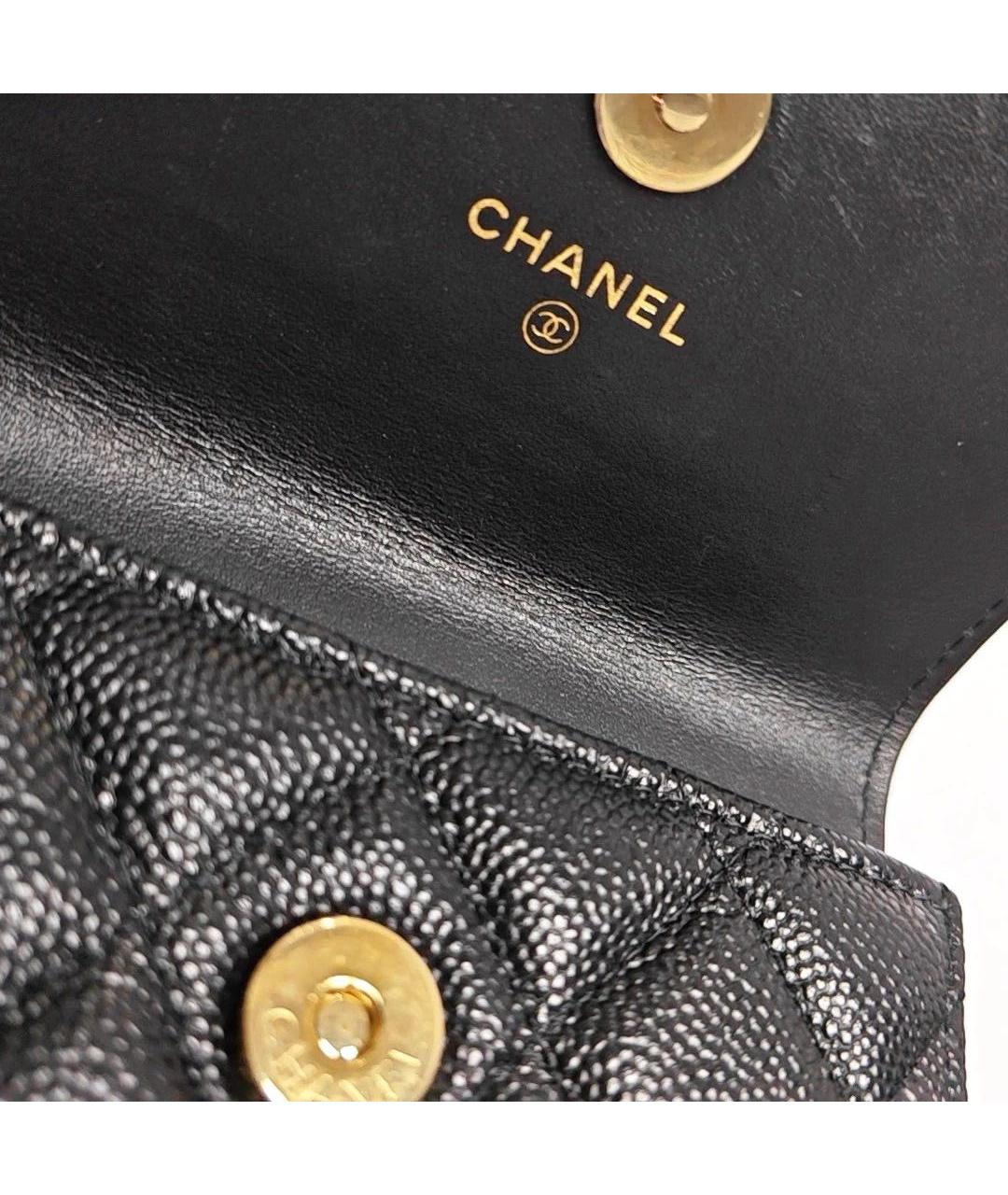 CHANEL Черная кожаная сумка через плечо, фото 5