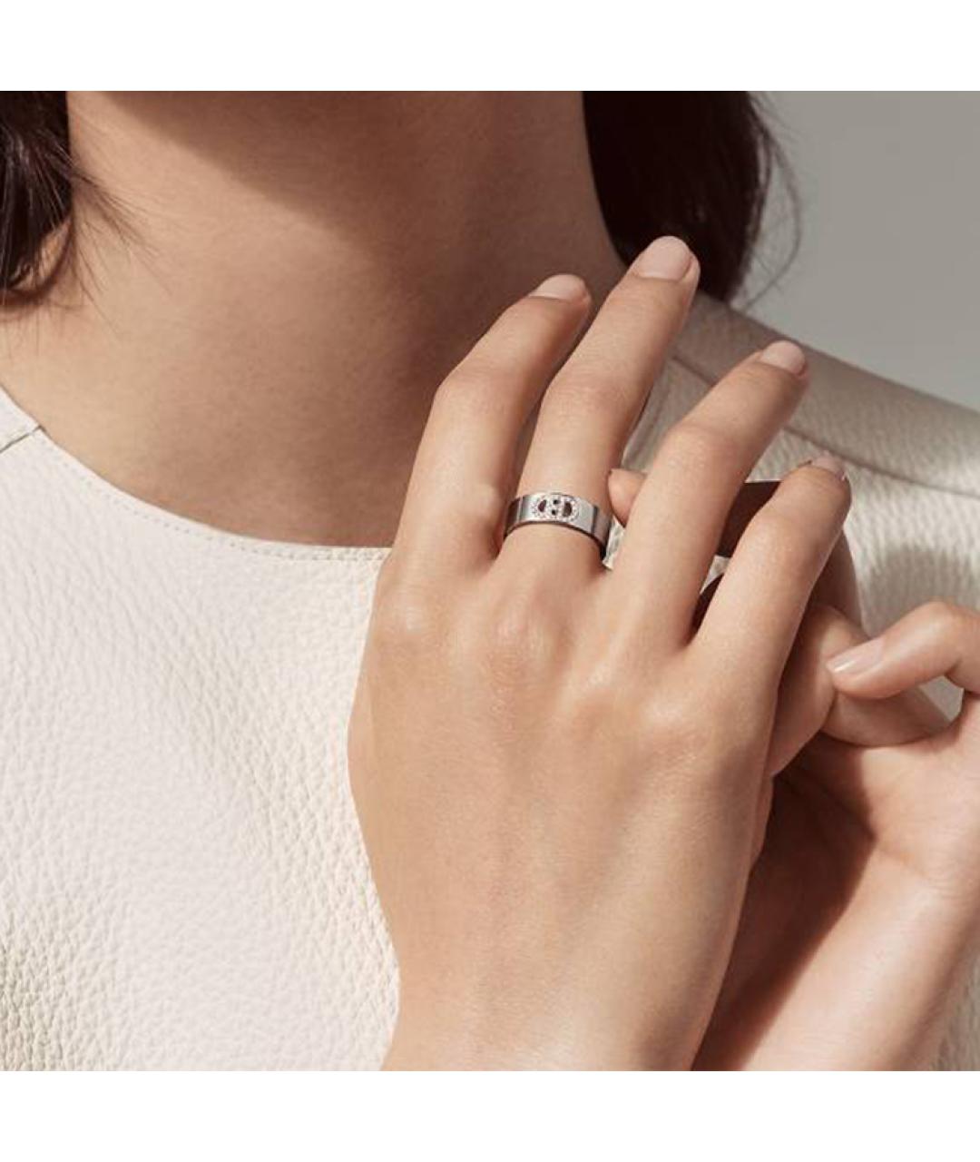 HERMES Серебряное кольцо из белого золота, фото 2