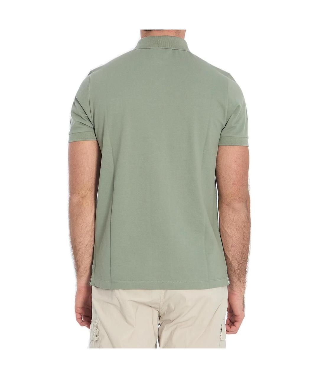 STONE ISLAND Зеленые поло с коротким рукавом, фото 2