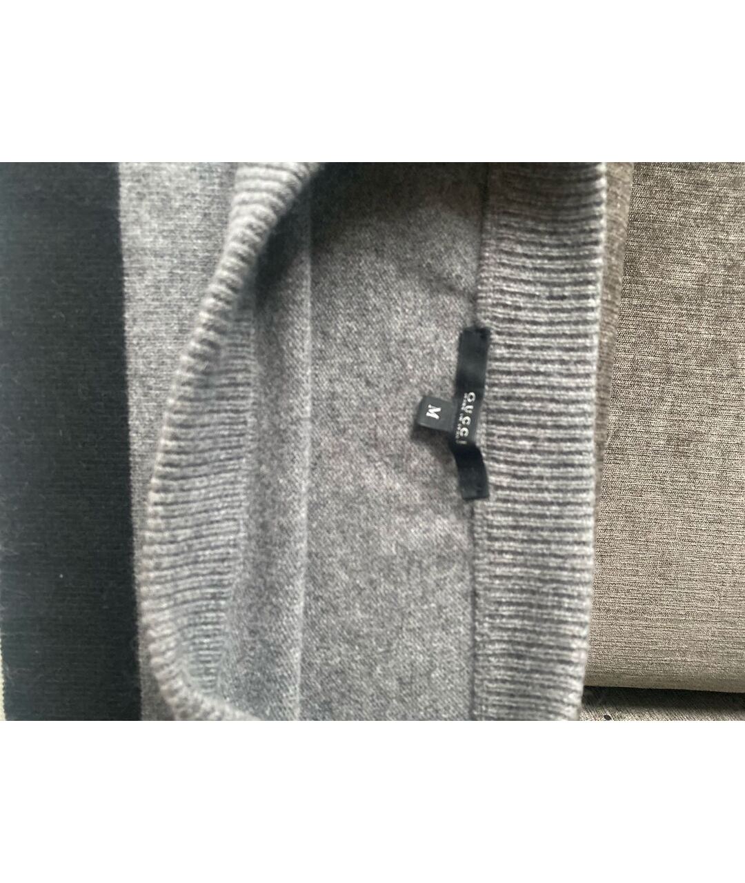 GUCCI Серый шерстяной джемпер / свитер, фото 3