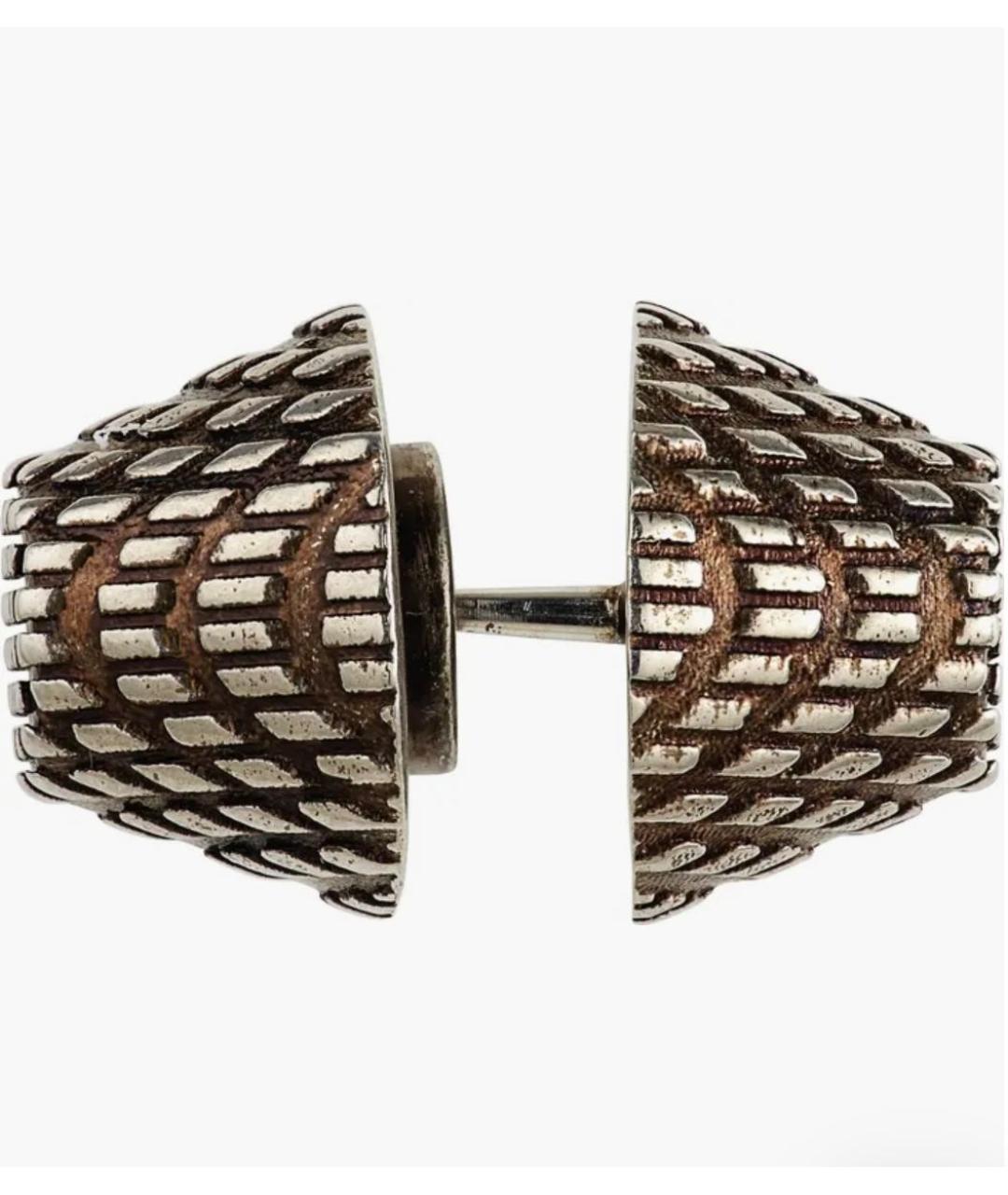 BALENCIAGA Серебряные латунные серьги, фото 3