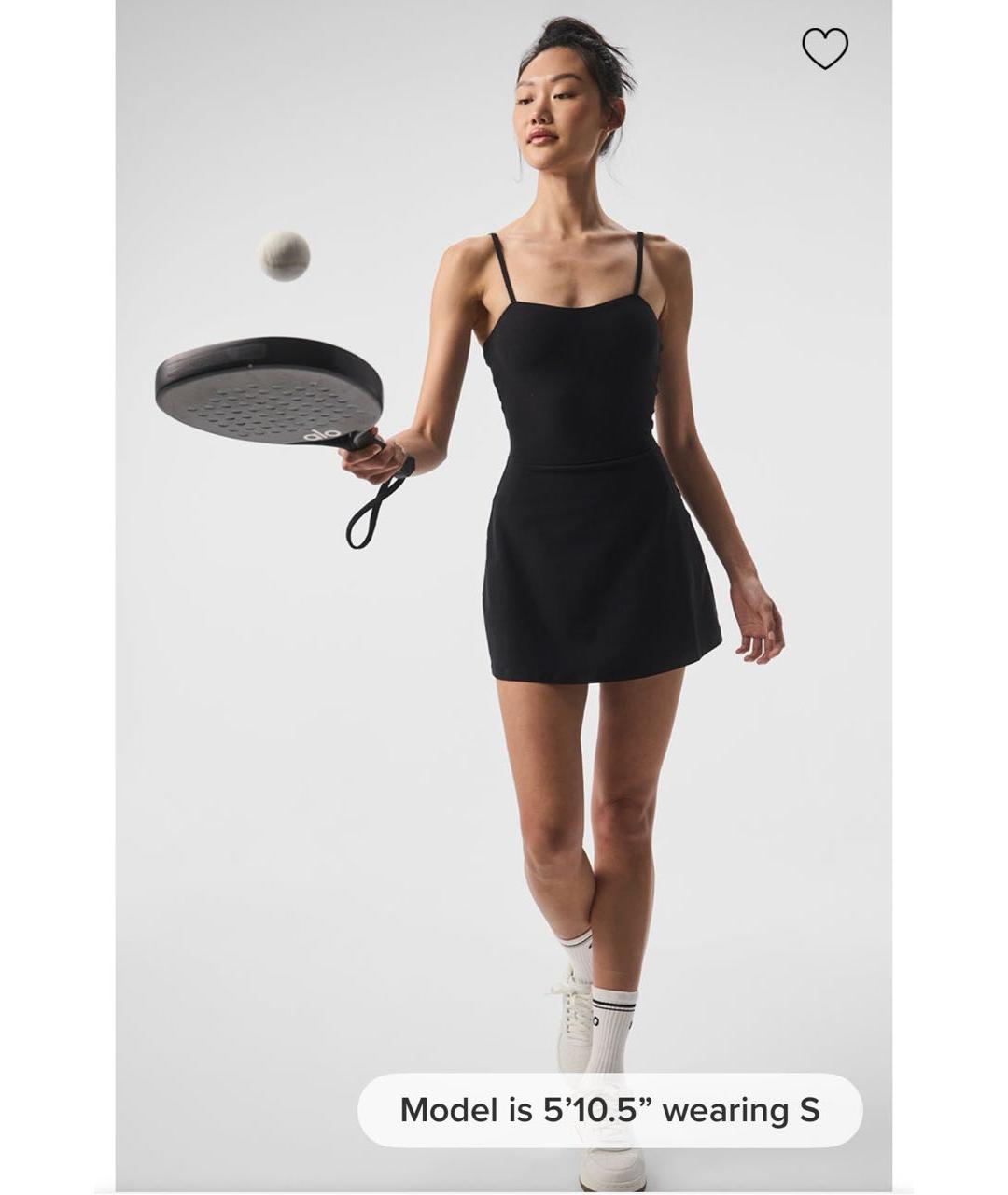 ALO YOGA Черное полиэстеровое платье, фото 2