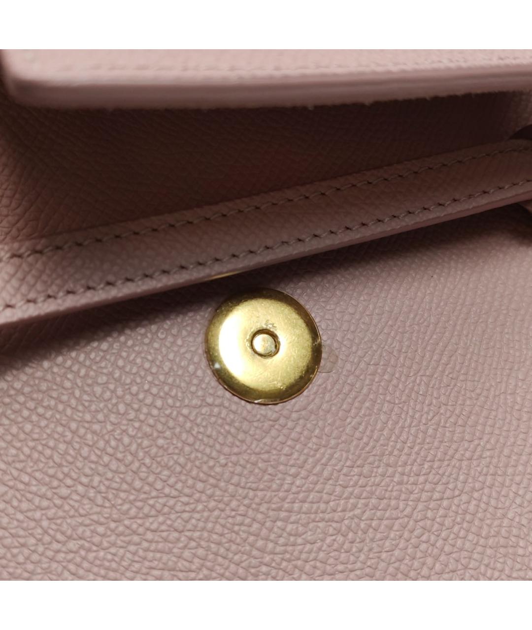 CELINE Розовая кожаная сумка через плечо, фото 7