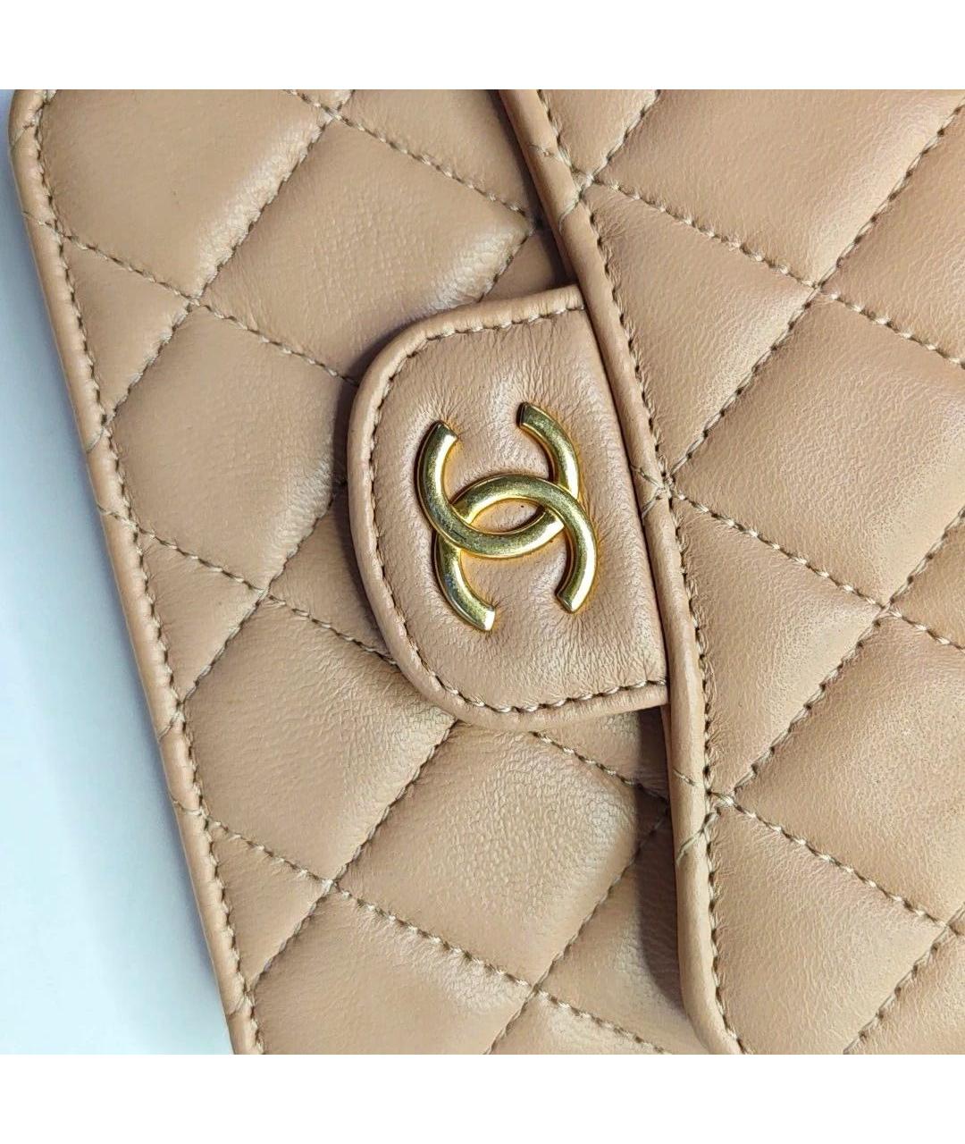 CHANEL Коралловая кожаная сумка через плечо, фото 6