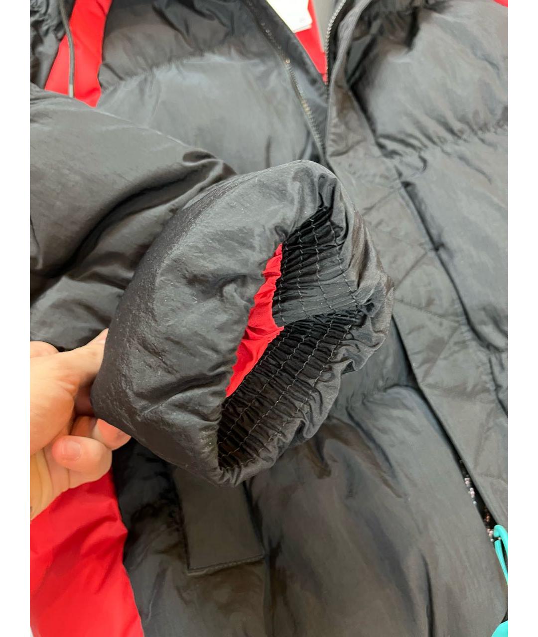 JORDAN Черный полиэстеровый пуховик, фото 5