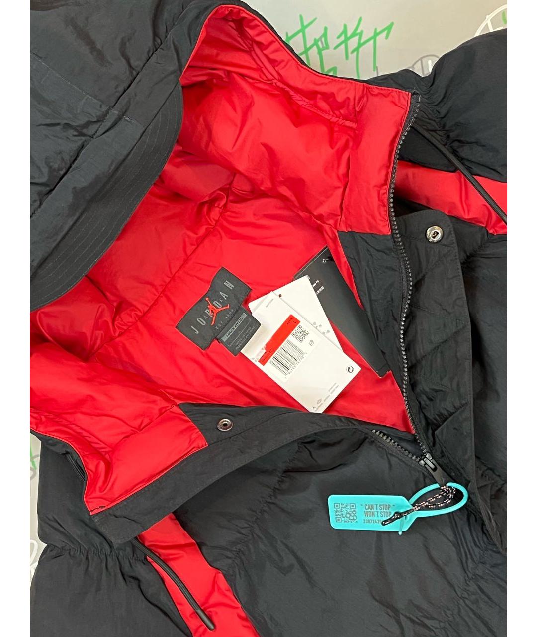 JORDAN Черный полиэстеровый пуховик, фото 3