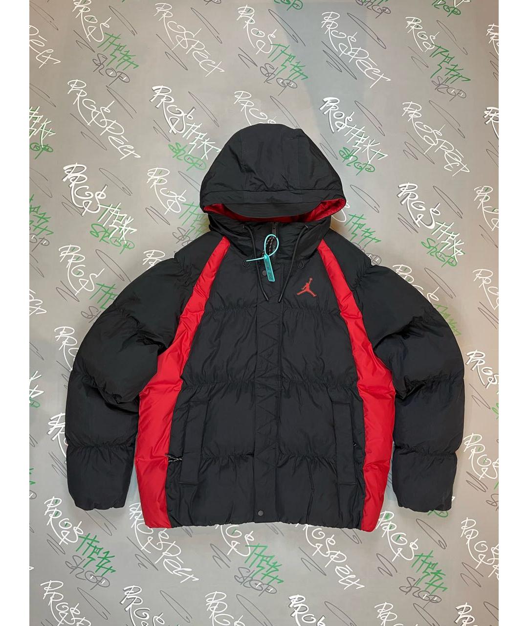 JORDAN Черный полиэстеровый пуховик, фото 8