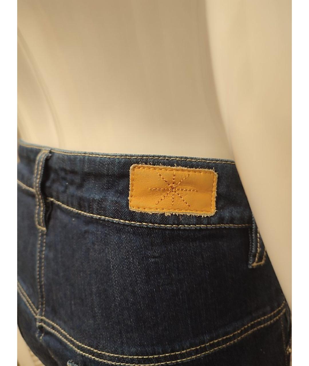 ISABEL MARANT Синие хлопко-эластановые прямые джинсы, фото 5