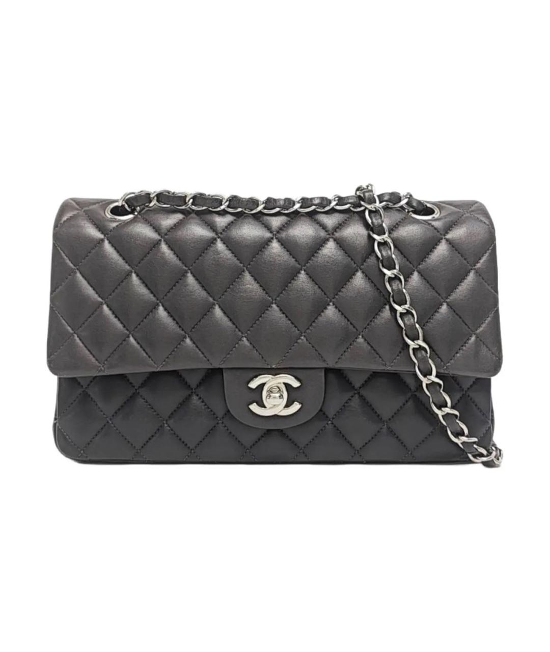 CHANEL Черная кожаная сумка через плечо, фото 1