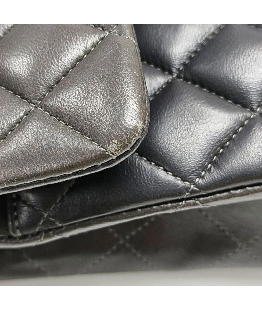 CHANEL Черная кожаная сумка через плечо, фото 7