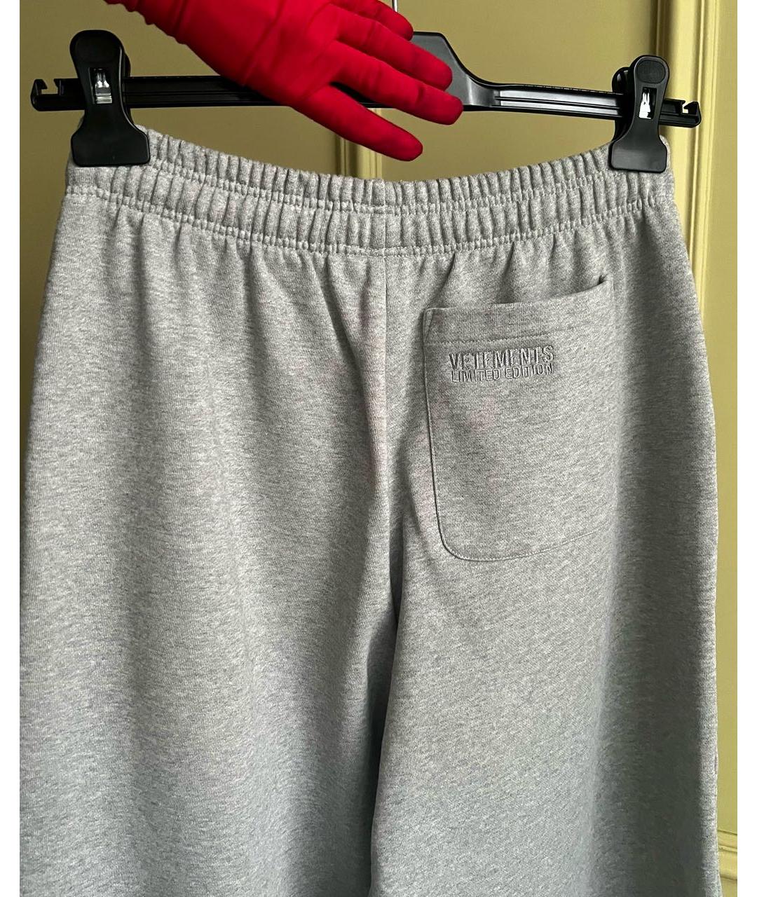 VETEMENTS Серый хлопковый спортивные костюмы, фото 7