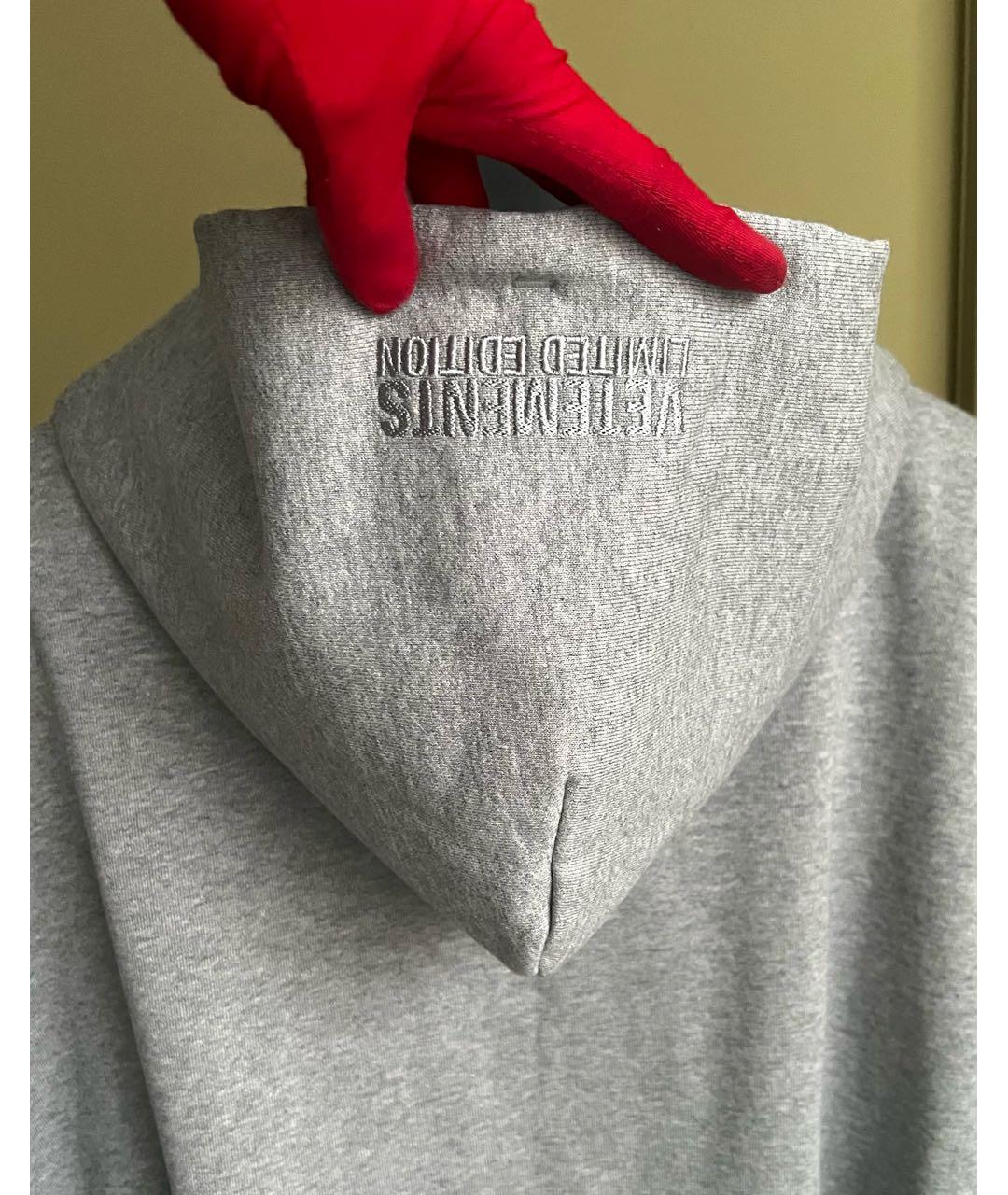 VETEMENTS Серый хлопковый спортивные костюмы, фото 6