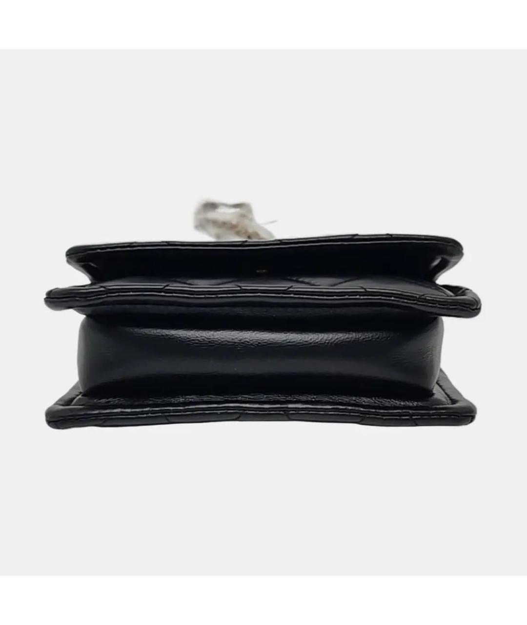 CHANEL Черная кожаная сумка через плечо, фото 4