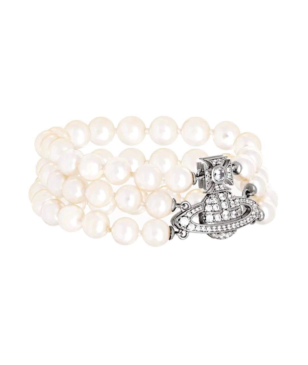 VIVIENNE WESTWOOD Белый браслет, фото 2