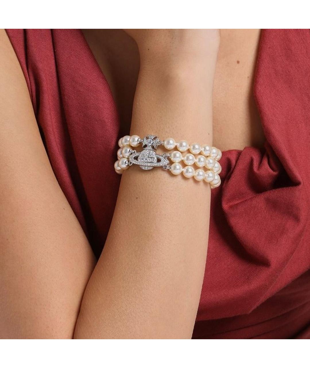 VIVIENNE WESTWOOD Белый браслет, фото 3