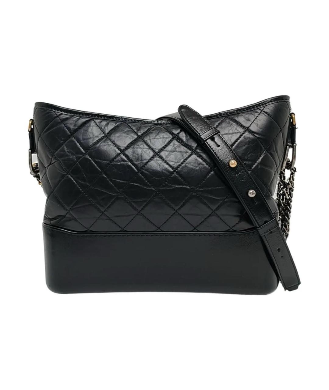 CHANEL Черная кожаная сумка через плечо, фото 9