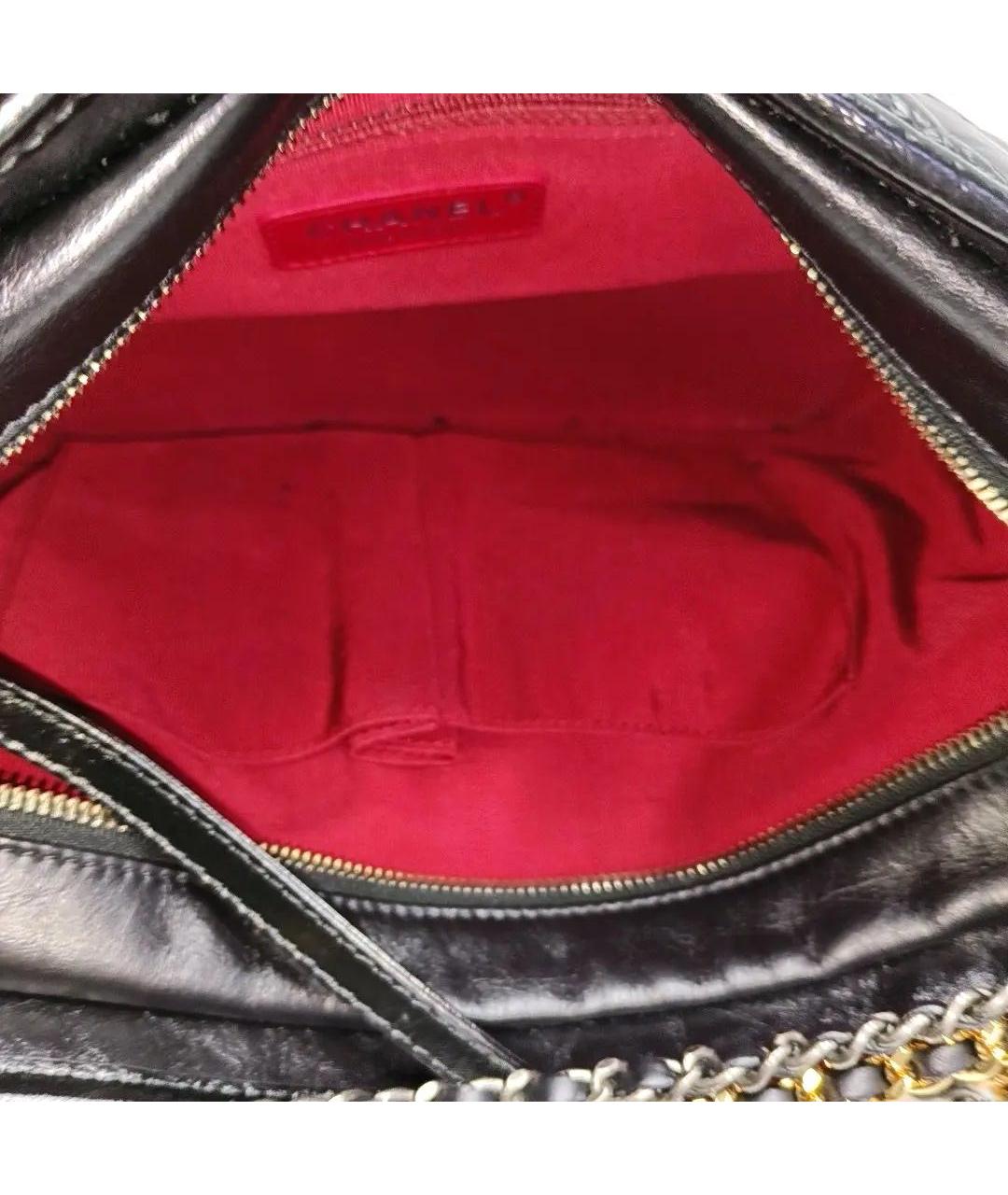 CHANEL Черная кожаная сумка через плечо, фото 4