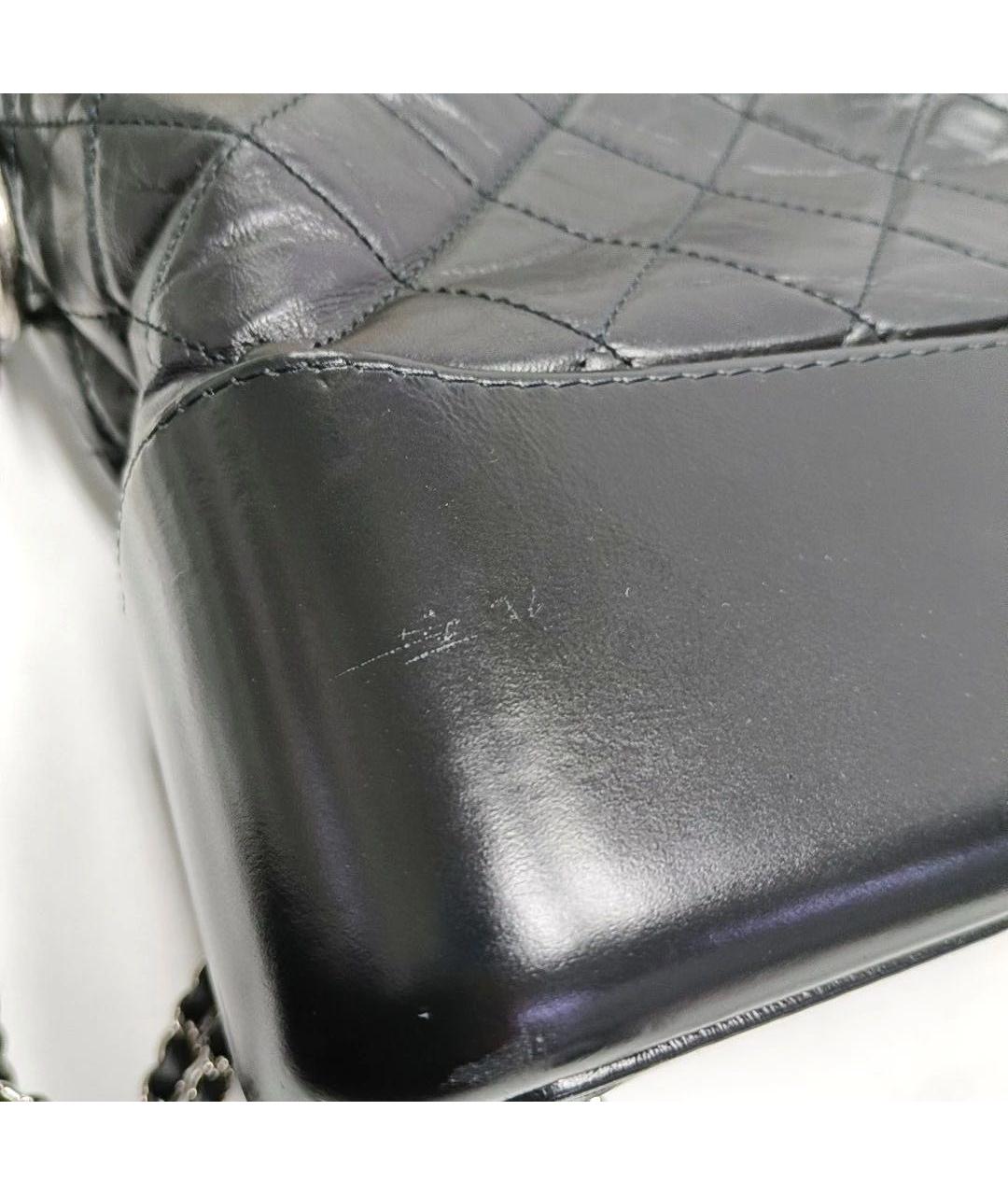 CHANEL Черная кожаная сумка через плечо, фото 5