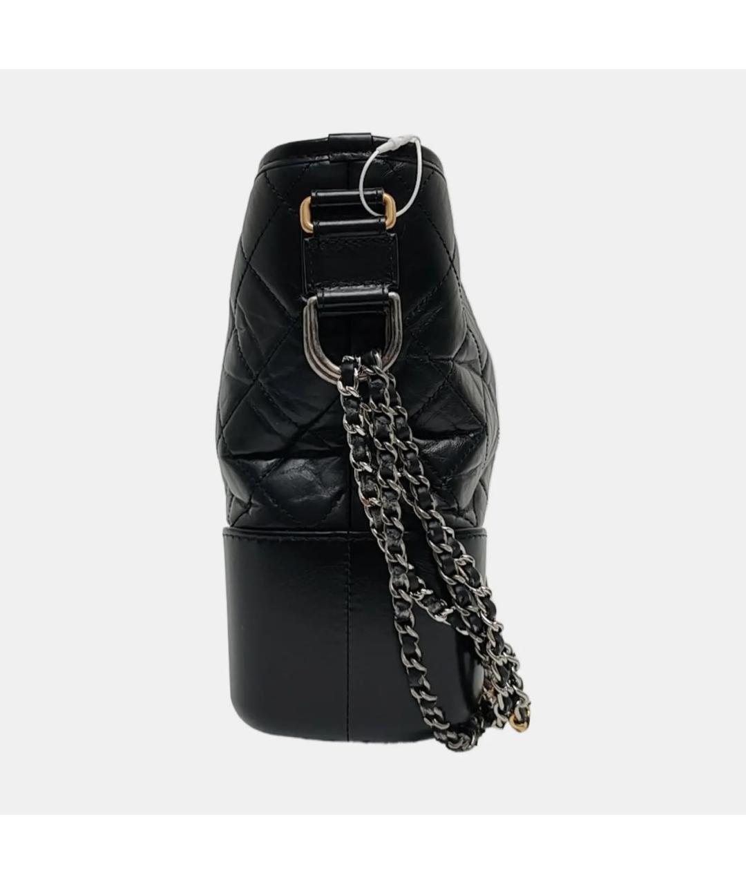 CHANEL Черная кожаная сумка через плечо, фото 2