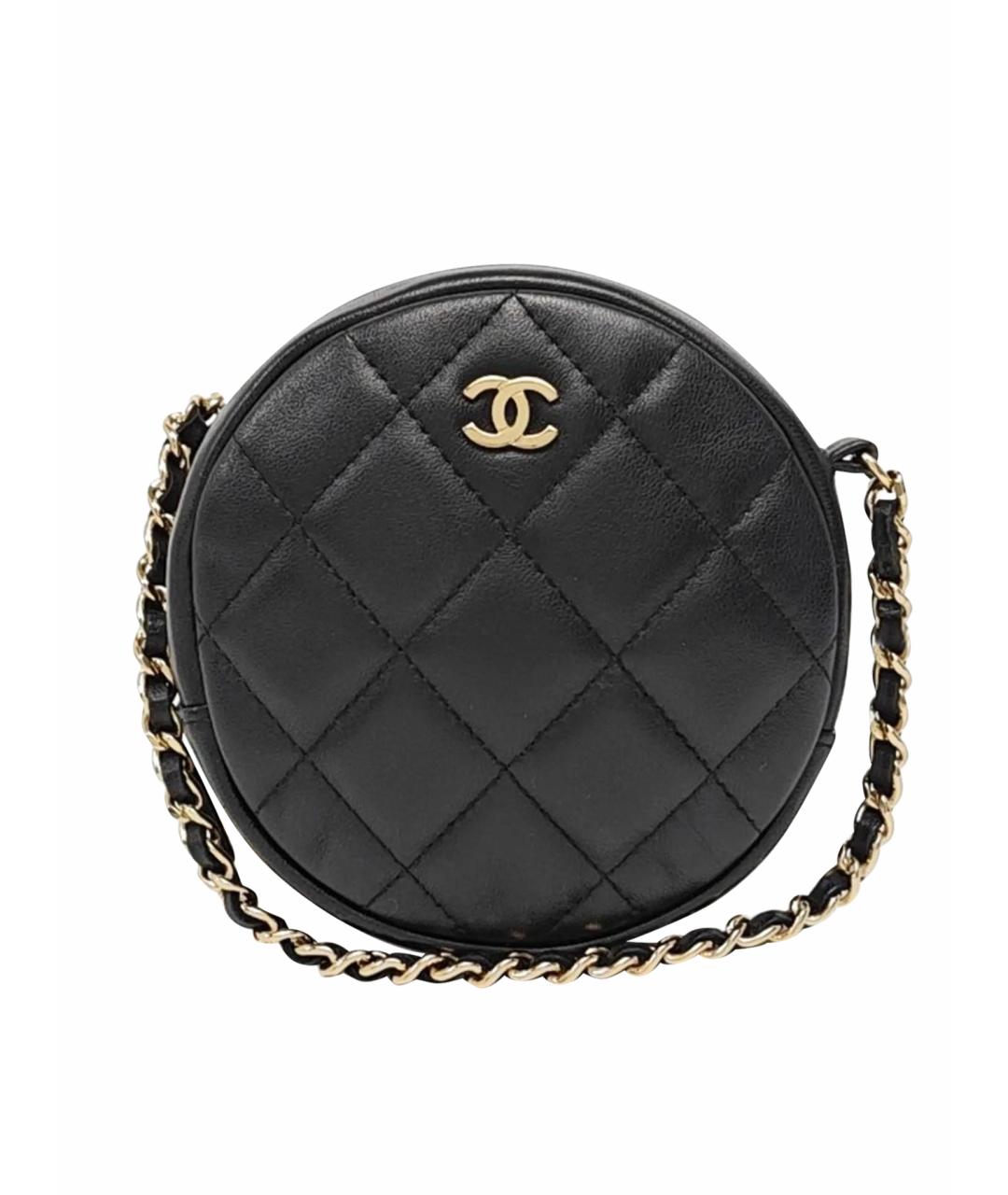 CHANEL Черная кожаная сумка через плечо, фото 1