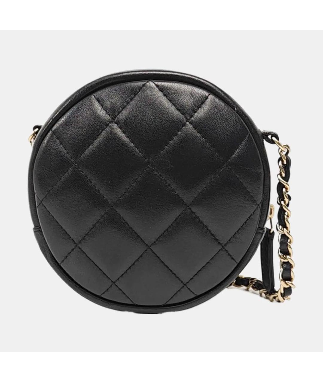 CHANEL Черная кожаная сумка через плечо, фото 4