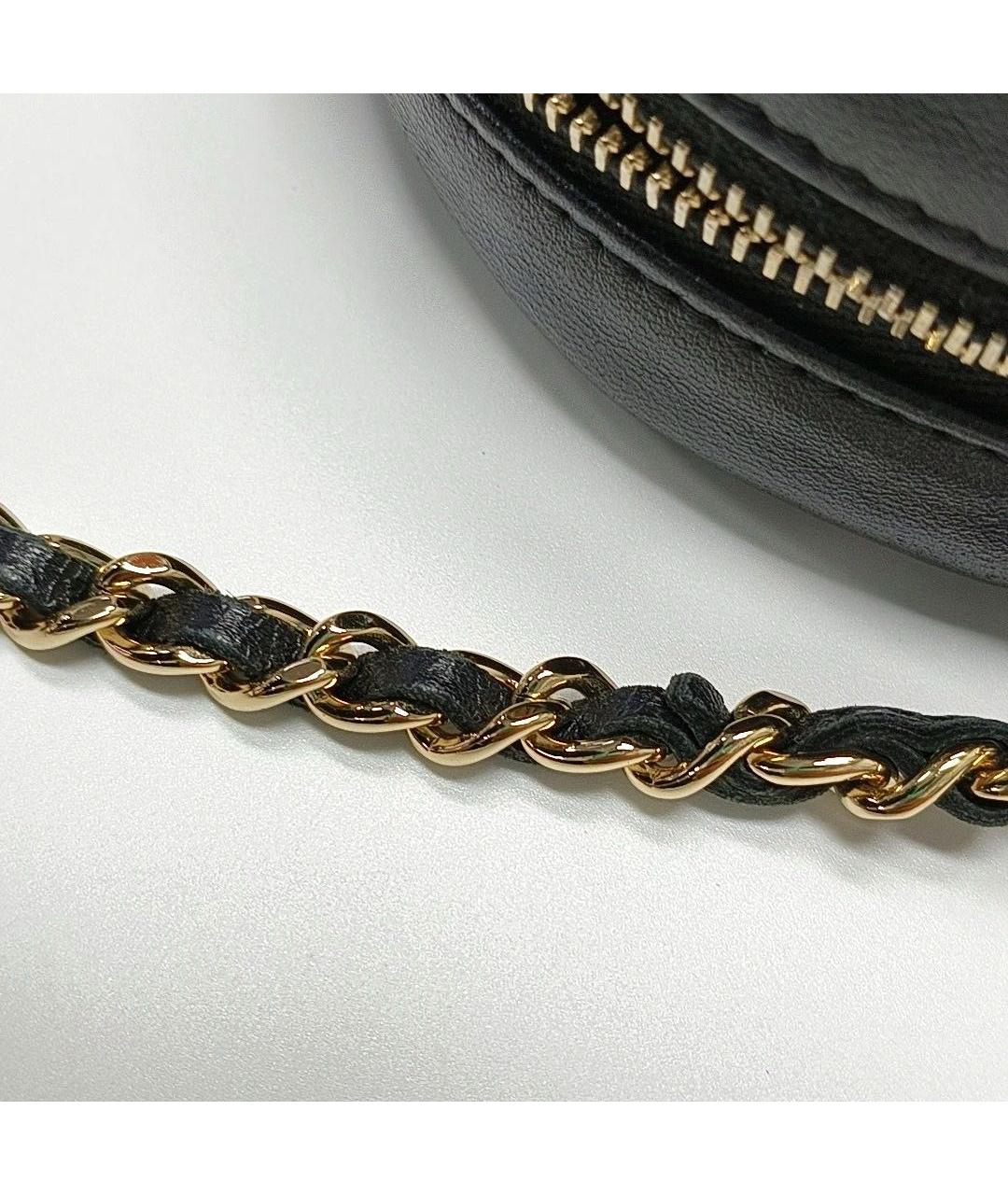 CHANEL Черная кожаная сумка через плечо, фото 8