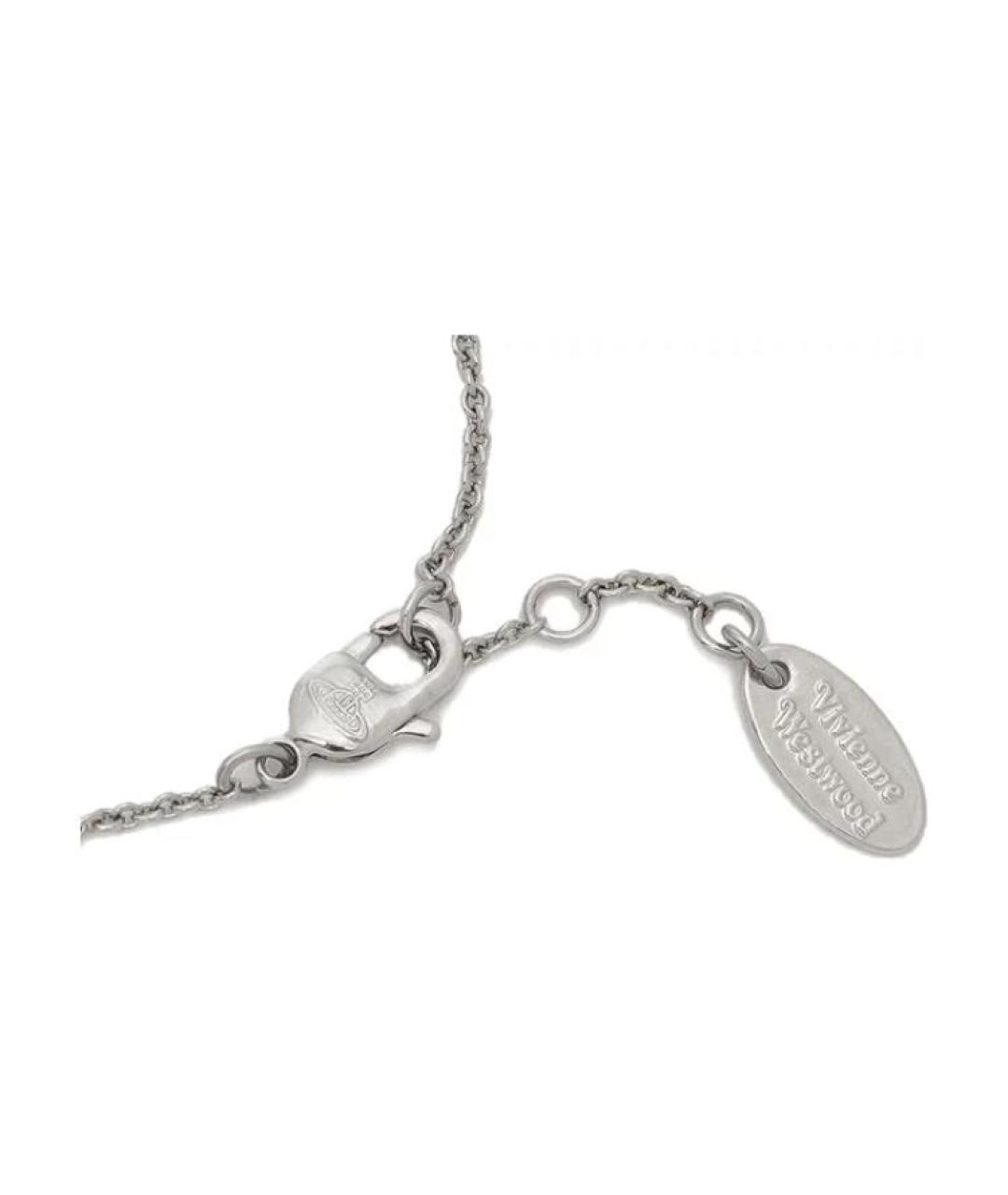 VIVIENNE WESTWOOD Серебрянный металлический браслет, фото 5