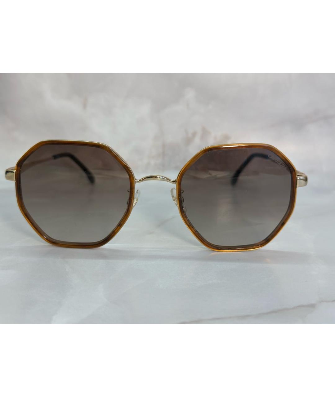CARRERA Y CARRERA Коричневые металлические солнцезащитные очки, фото 4