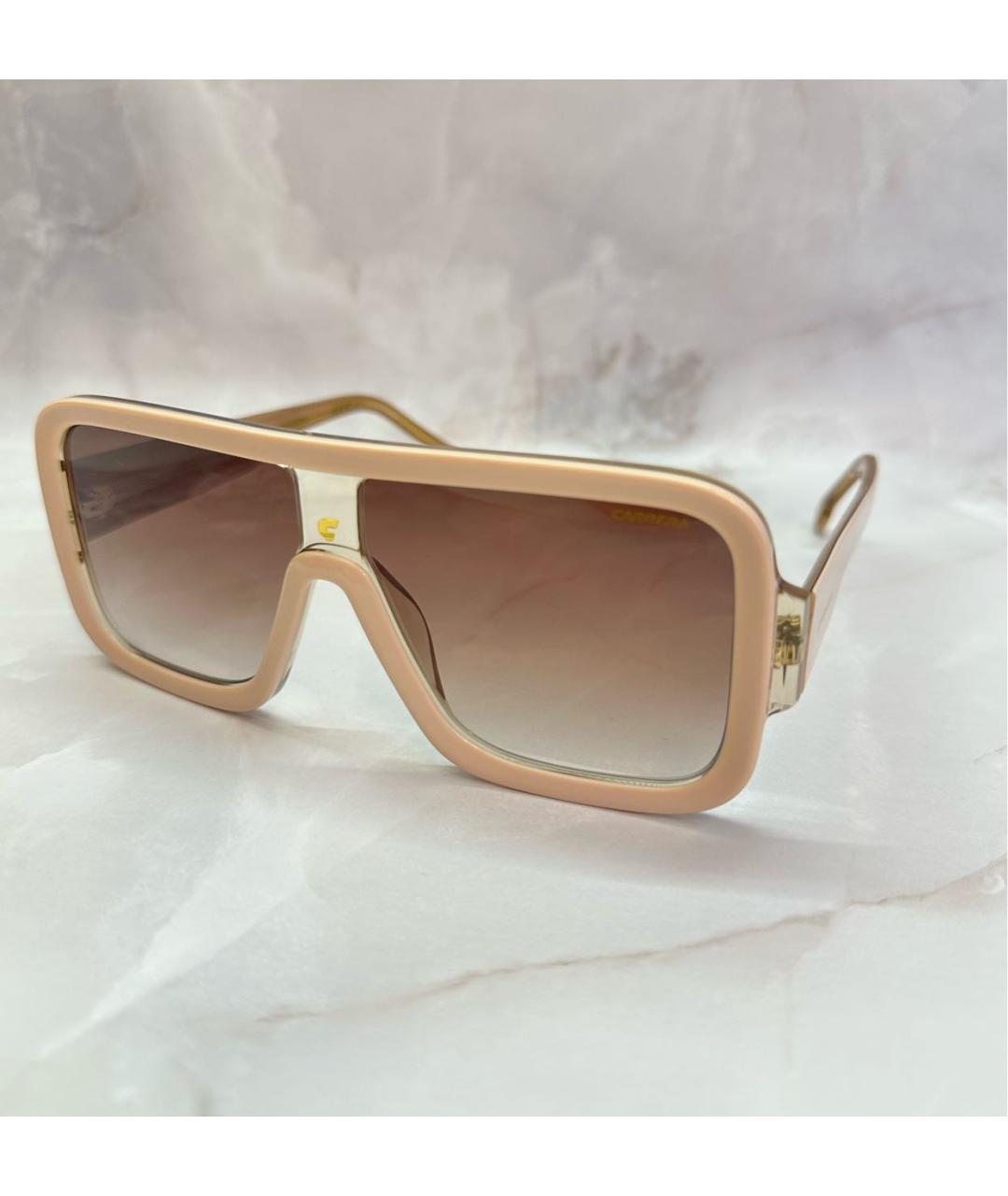 CARRERA Y CARRERA Бежевые пластиковые солнцезащитные очки, фото 2