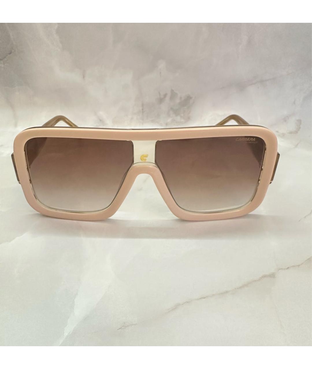 CARRERA Y CARRERA Бежевые пластиковые солнцезащитные очки, фото 6